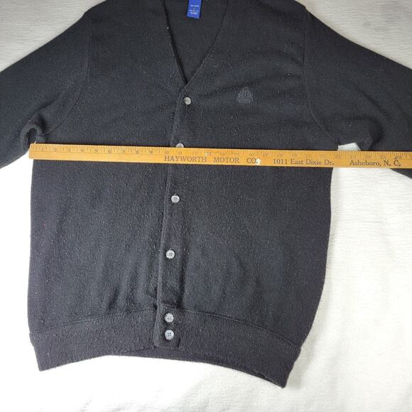 Vintage Izod Sweater Mens Sz Large Grey Rugby Made In USA College Preppy Nerdy - Picture 10 of 16